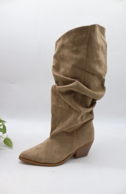 Kozaki damskie na obcasie (36-41) 8569S KHAKI