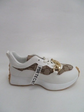 Buty sportowe damskie na płaskim (36-41) N205 WHITE