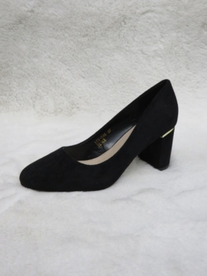 Czółenki damskie na obcasie (36-41) LE-546 BLACK