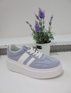 Buty sportowe damskie na płaskim (36-41) 9156 BLUE