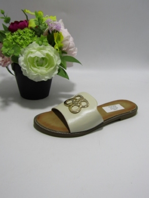 Klapki damskie na płaskim (36-41) 2001 BEIGE