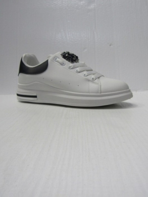 Buty sportowe damskie na płaskim (36-41) Y126 WHITE/BLACK