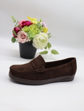 Mokasyny damskie na płaskim (36-41) 3288 BROWN