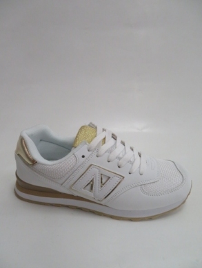 Buty sportowe damskie na płaskim (36-41) J2376 WH/GOLD