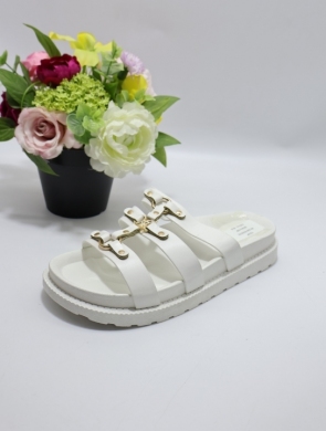 Klapki damskie na płaskim (36-41) 00-220 WHITE