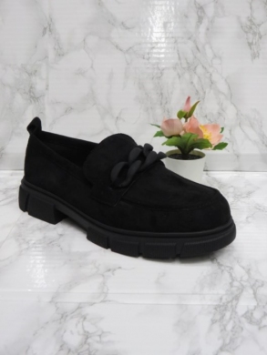 Mokasyny damskie na płaskim (36-41) 3303C BLACK
