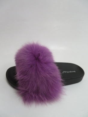 Klapki damskie z futerkiem (36-41) GZ001 PURPLE