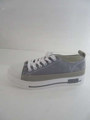 Trampki damskie na płaskim (36-41) LA173 GREY