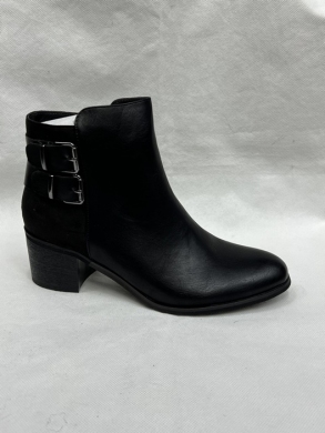 Botki damskie ocieplane na obcasie (36-41) C589 BLACK
