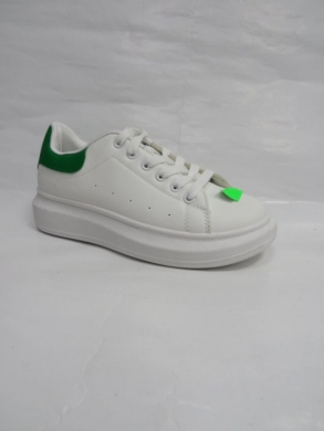 Buty sportowe damskie na płaskim (36-41) WFC-15 WHITE/GREEN