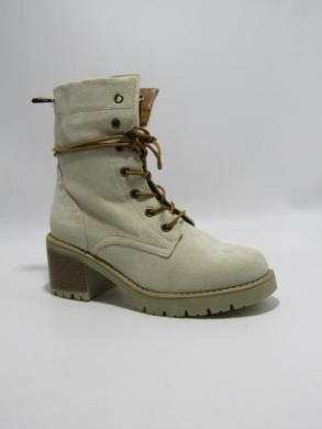Botki damskie ocieplane na obcasie (36-41) C859 BEIGE