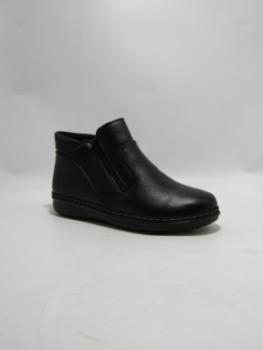 Botki damskie ocieplane na płaskim (37-42) 22T08-1 BLACK