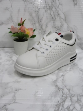 Buty sportowe dziewczęce (30-35) C900 WHITE/BLACK