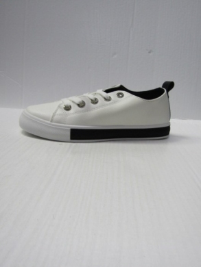 Buty sportowe damskie na płaskim (36-41) BK57 WHITE/BLACK