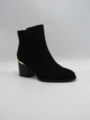 Botki damskie ocieplane na obcasie (36-41) BM65 BLACK