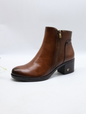 Botki damskie ocieplane na obcasie (36-41) YCC-79 CAMEL