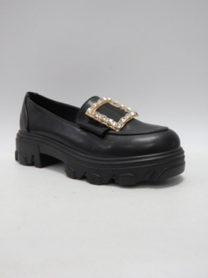 Mokasyny damskie na płaskim (36-41) 2052-169 BLACK