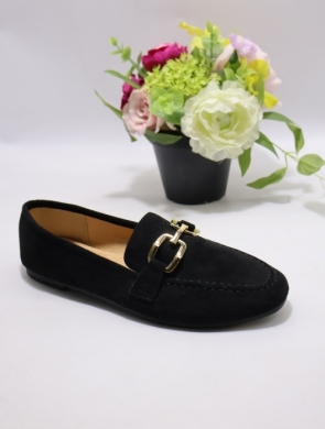 Mokasyny damskie na płaskim (36-41) H8-967 BLACK