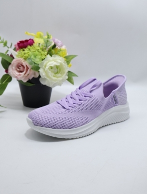 Buty sportowe damskie na płaskim (36-41) AD637 PURPLE/BLACK