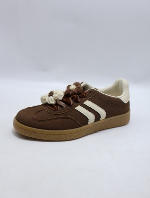 Buty sportowe damskie na płaskim (36-41) C3912 BROWN