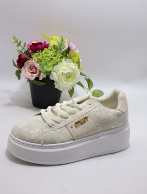 Buty sportowe damskie na płaskim (36-41) EL-043 BEIGE