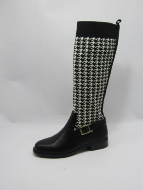Kozaki damskie na płaskim (36-41) 0-174 BLACK