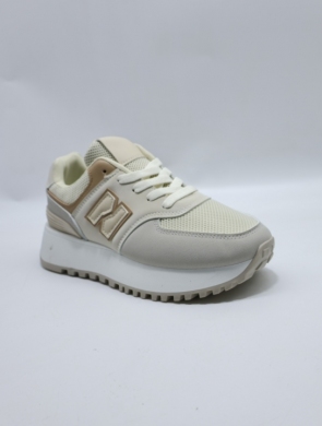 Buty sportowe damskie na płaskim (36-41) LY109 BEIGE