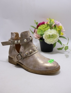 Botki damskie na płaskim (36-41) F5900 GOLD