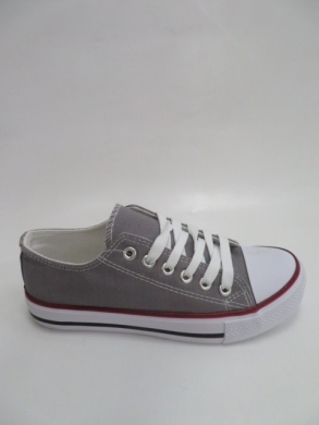 Trampki damskie na płaskim (36-41) 72W-6 GREY/GREY