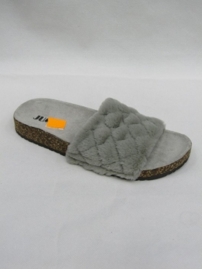 Klapki damskie z futerkiem (36-41) 67012 GREY