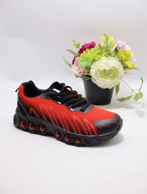 Buty sportowe damskie na płaskim (36-41) AF23-326 BL/RED