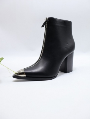 Botki damskie na obcasie (36-41) 7669A BLACK