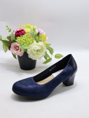 Czółenki damskie na obcasie (36-41) J-186 BLUE