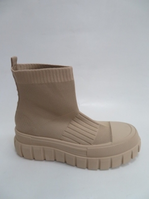 Sneakersy damskie wysokie (36-41) 88-38 KHAKI