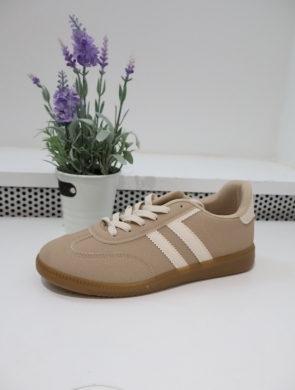 Buty sportowe damskie na płaskim (36-41) BL659 BEIGE