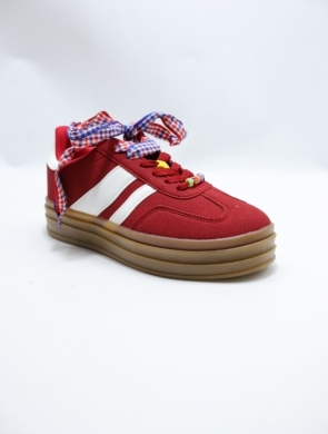 Buty sportowe damskie na płaskim (36-41) I526 RED