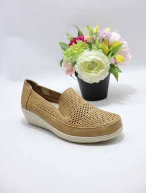 Półbuty damskie na koturnie (36-41) VR238 CAMEL