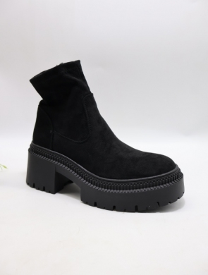 Botki damskie na obcasie (36-41) 9670A-1 BLACK