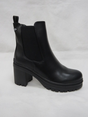 Botki damskie ocieplane na obcasie (36-41) H2187 BLACK
