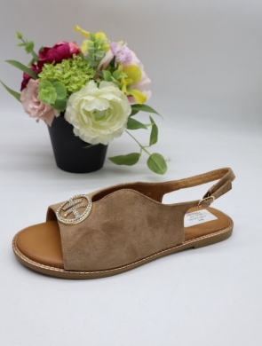 Sandały damskie na płaskim (36-41) J1902 KHAKI
