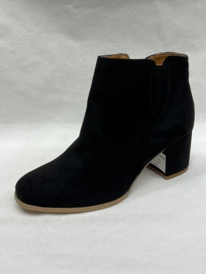 Botki damskie ocieplane na obcasie (36-41) A6209 BLACK