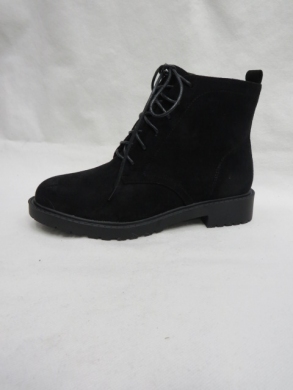 Botki damskie ocieplane na płaskim (36-41) H2109A BLACK