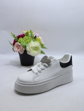 Buty sportowe damskie na płaskim (36-41) Y097 BLACK