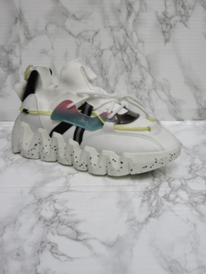 Buty sportowe damskie na płaskim (36-41) Q35 WHITE