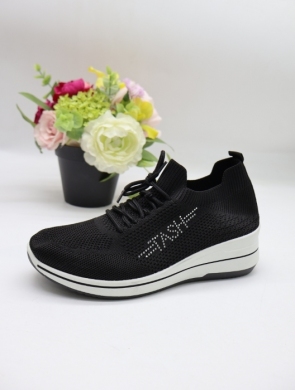 Buty sportowe damskie na koturnie (36-41) QH-31 BL/WH