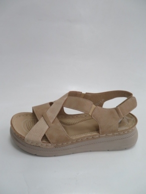 Sandały damskie na koturnie (36-41) T21-1 KHAKI