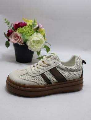 Buty sportowe damskie na płaskim (36-41) PC320 BEIGE