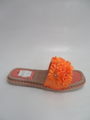 Klapki damskie na płaskim (36-41) LS106 ORANGE