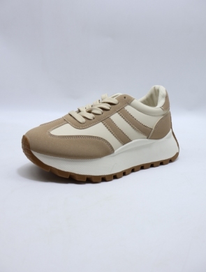 Buty sportowe damskie na płaskim (36-41) 25803 KHAKI