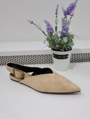 Sandały damskie na płaskim (36-41) 77-712 BEIGE